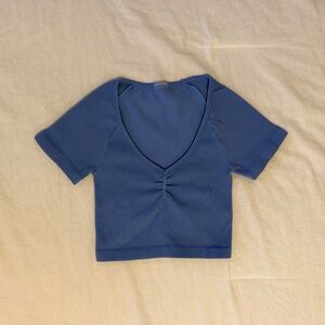 Aritzia Sinch Seamless Sweetheart T-Shirt Azurine Blue